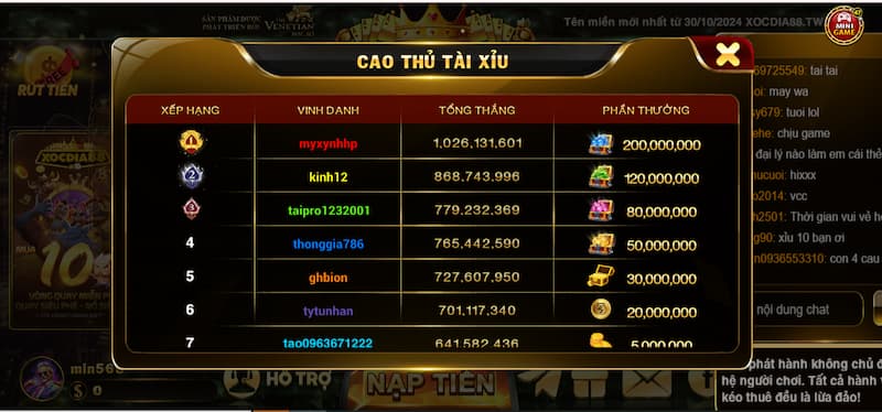 Công thức tính jackpot tài xỉu 